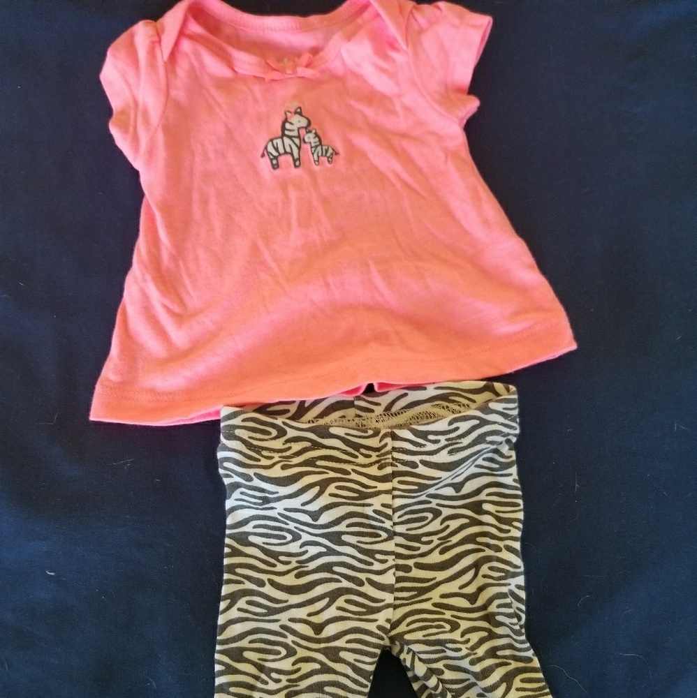 Zebra baby outfit